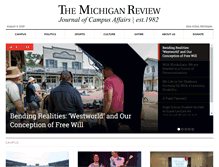 Tablet Screenshot of michiganreview.com